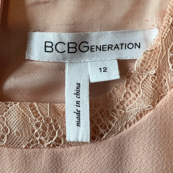 BCBGeneration, Lace Insert Dress in Blush - Picture 3 of 4